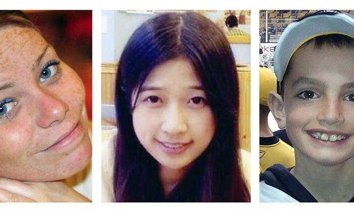Die drei Todesopfer: Krystle Campbell, Lu Lingzi und der erst achtjährige Martin Richard