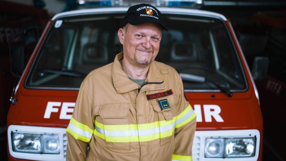 Harald Walder ist Schriftführer bei der Freiwilligen Feuerwehr Panzendorf