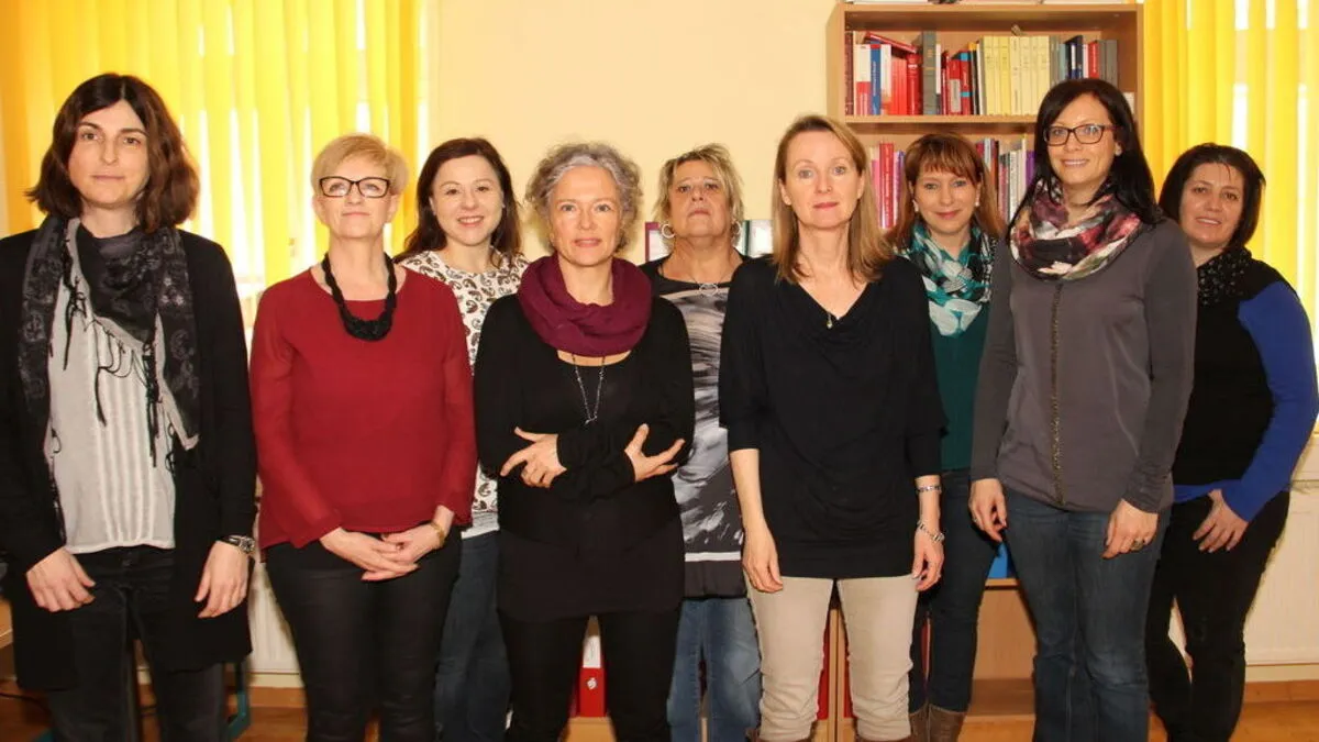 Andrea Kahlhammer (4.v.r.) mit ihrem Team
