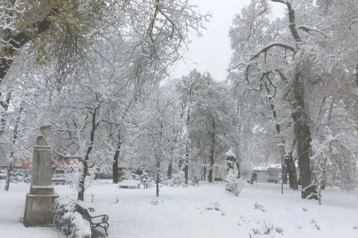Der Schillerpark im Schnee