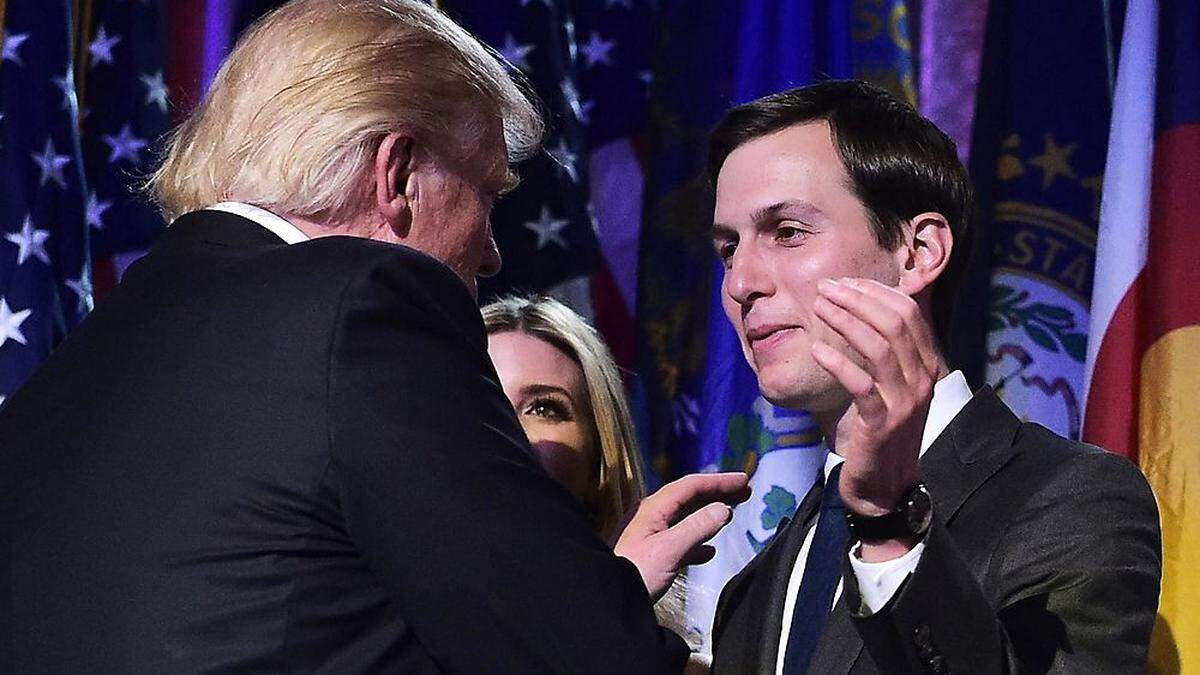 Donald Trump mit seinem Schwiegersohn Jared Kushner