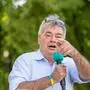 Spitzenkandidat Werner Kogler |  Spitzenkandidat Werner Kogler am Montag, 26. August 2024, im Rahmen eines Wahlkampfauftaktes der Grünen. - FOTO: APA/GEORG HOCHMUTH