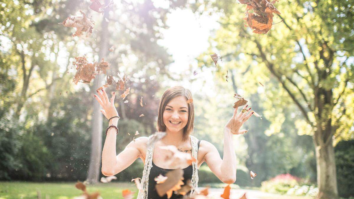 Die Sonnenstrahlen genießen, wie hier im Grazer Stadtpark, kann man noch bis Samstag