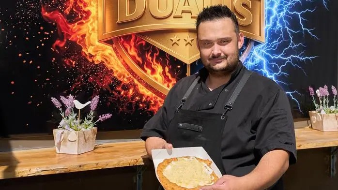 Aktuell im Programm: die ungarische Spezialität, der Lángos in all seinen Variationen