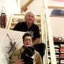 Silvia Nagy und Ludwig Haas mit tierischen Freunden.