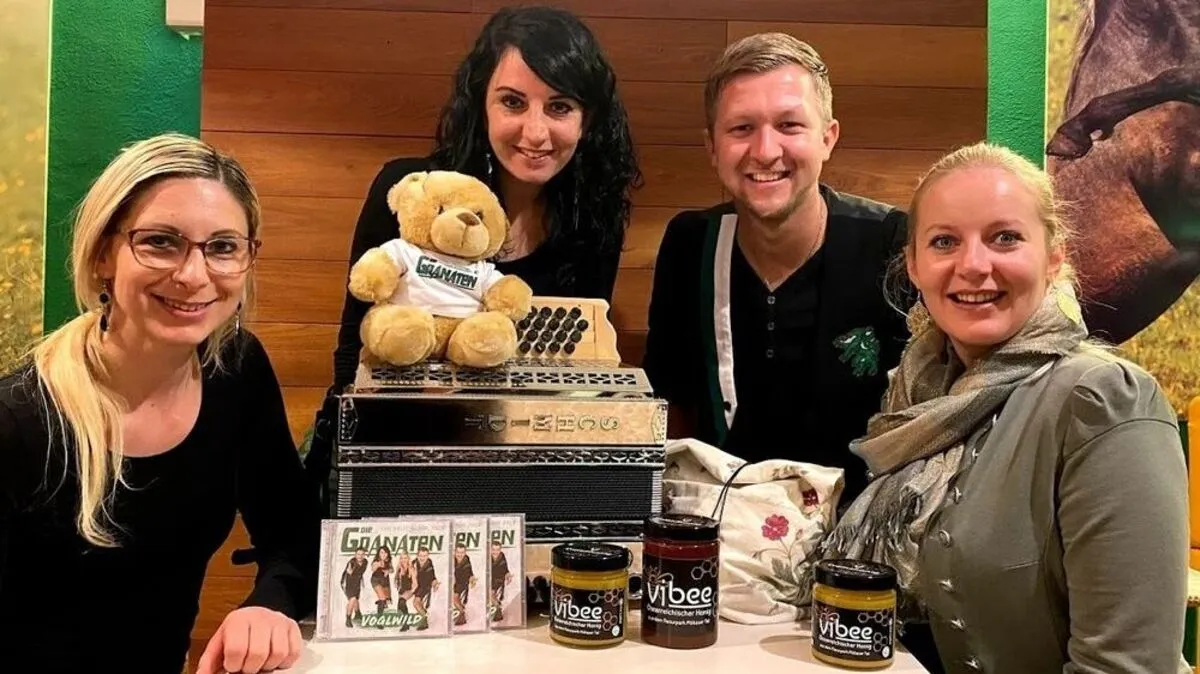 Claudia Hinker, Anja Sorger, David Traumüller und Viktoria Prinz haben noch viel vor