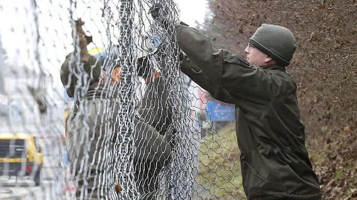 8,1 Meter groß wird die Lücke im Spielfelder Grenzzaun sein.