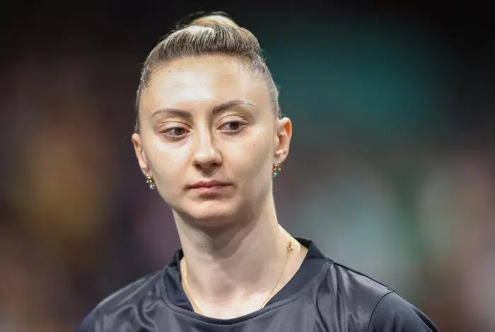 PARIS,FRANCE,01.AUG.24 - OLYMPICS, TABLE TENNIS - Olympic Summer Games Paris 2024, Womens Single, Quarterfinal. Image shows Sofia Polcanova (AUT).
Photo: GEPA pictures/ Harald Steiner
