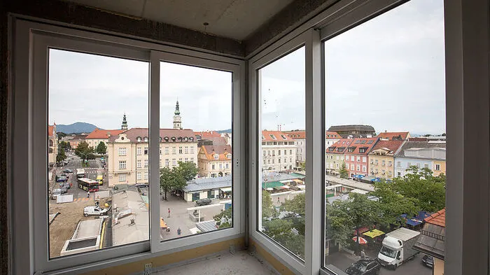 Blick aus einer der Wohnungen, die bereits verkauft sind