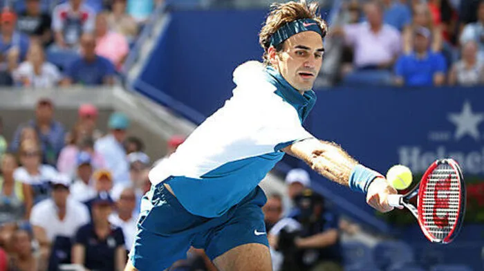 Federer bei der Arbeit