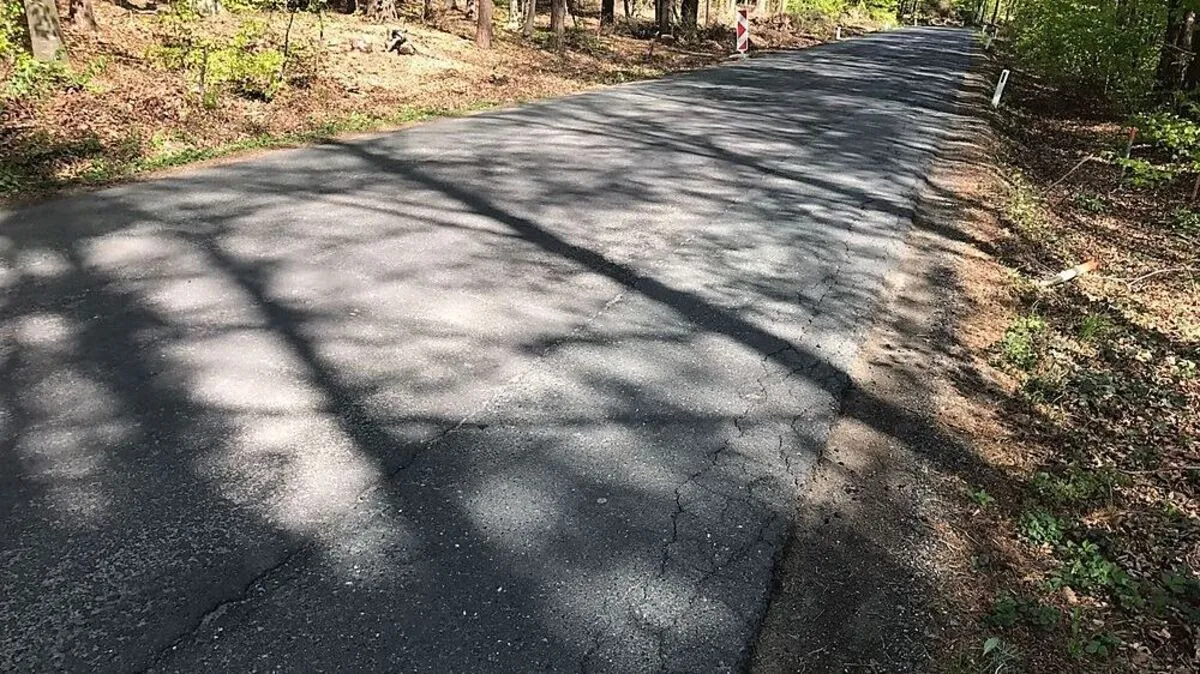 Auf einer Länge von 400 Metern wird die L 446 saniert