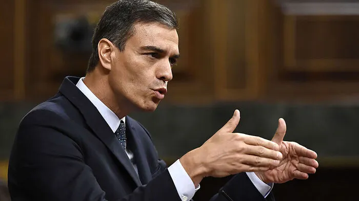 Sanchez vor dem Parlament