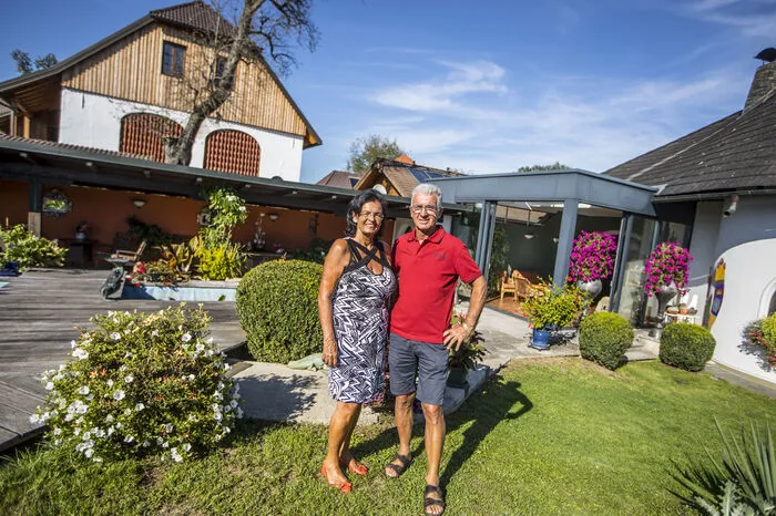 Landessieg in der Kategorie "Gartenparadiese": Stefanie und Valentin Barac aus Grafenstein.