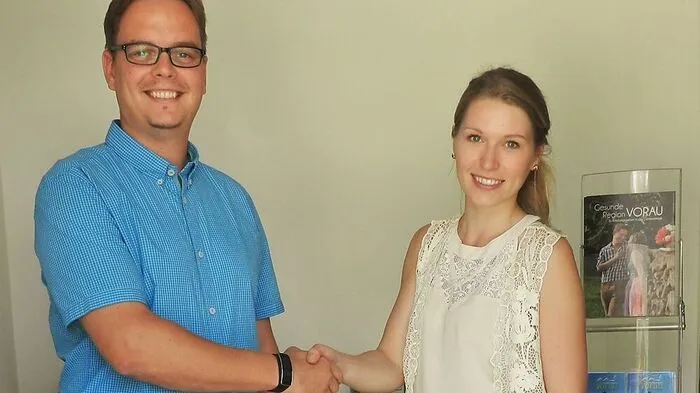 Antonia Kirchsteiger mit Gesundheitskoordinator Patriz Pichlhöfer