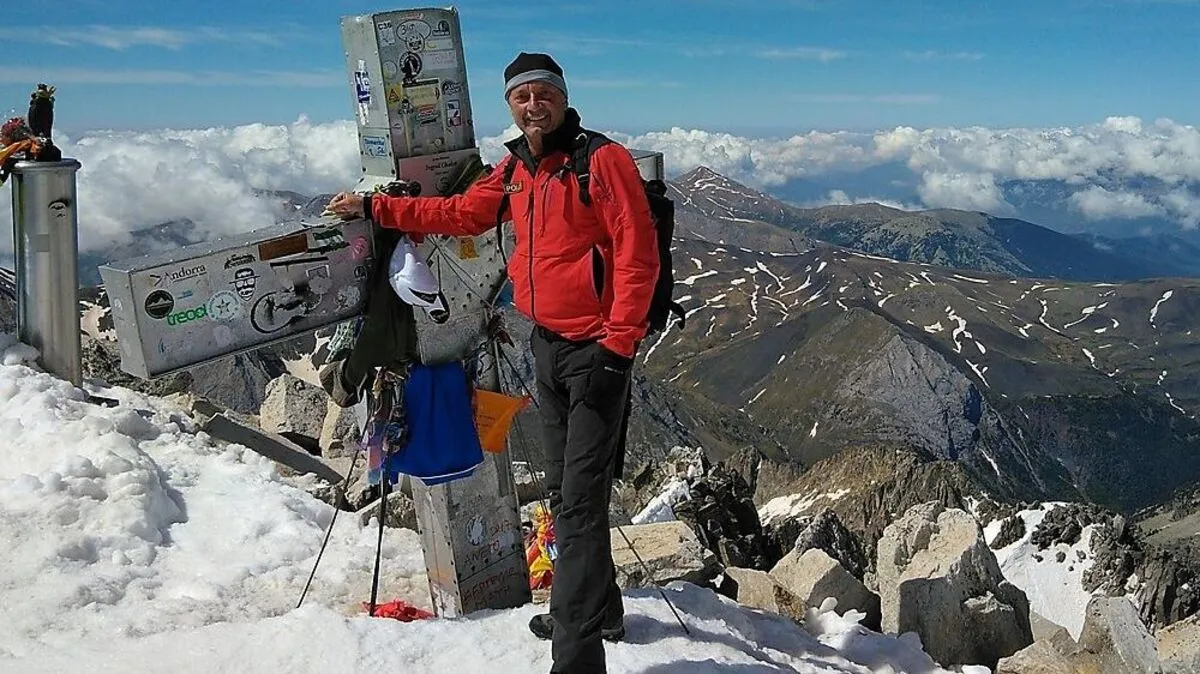 Karl Reinisch bei einer seiner zahlreichen Bergtouren