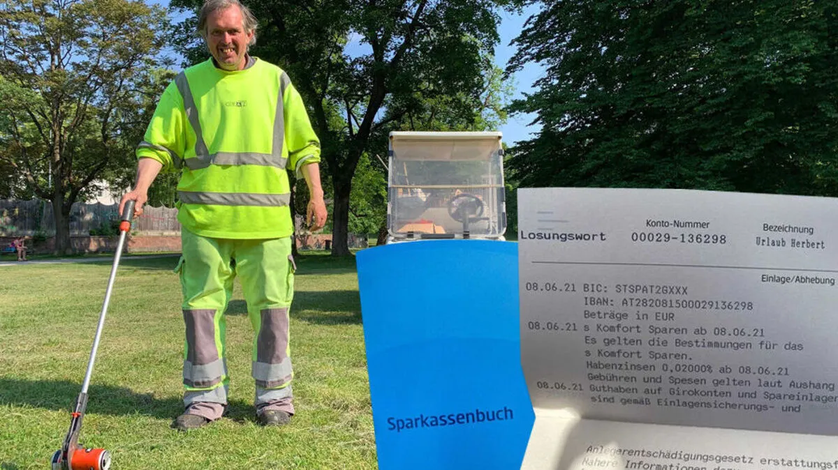 "Urlaub für Herbert": Partymeute aus dem Stadtpark sammelte Geld für den Holding-Mitarbeiter, der auch in seiner Freizeit weiter aufräumt