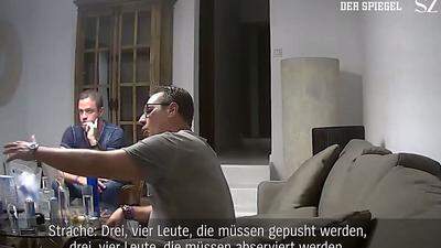 Video-Screenshot: Gudenus und Strache