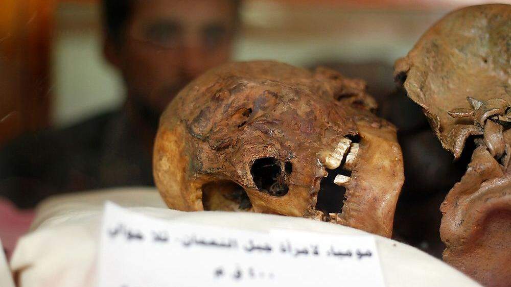 Die Mumien der archäologische Fakultät der Uni in Sanaa sind in Gefahr