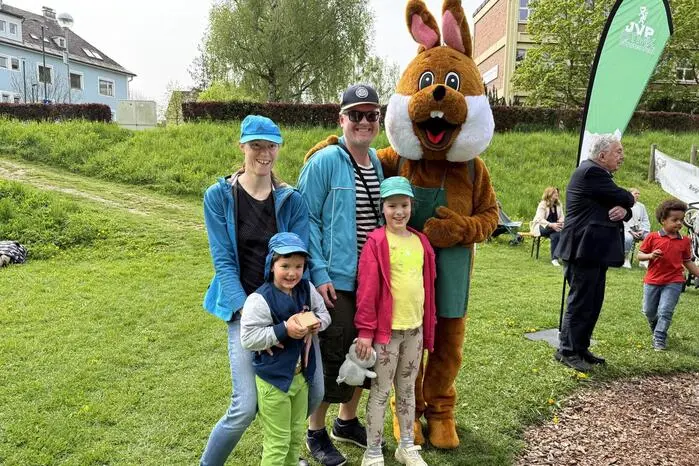 Auch der Osterhase war dabei
