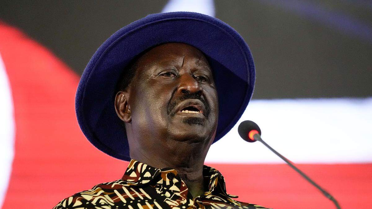 Der frühere Premierminister Raila Odinga 