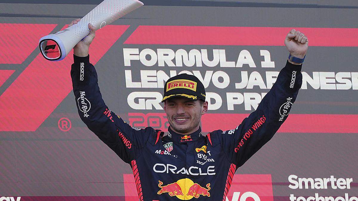 Max Verstappen jubelte