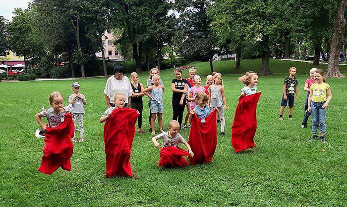 Spaß hatten die Kinder auch im Stadtpark