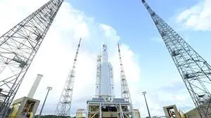 Illustration picture shows the Ariane 6 launching site during a royal visit to the Guiana Space Centre in Kourou, French Guiana, France on Wednesday 12 April 2023. On Thursday ESA s Jupiter Icy Moons Explorer mission Juice is planned for launch from Europe s Spaceport in Kourou. PUBLICATIONxNOTxINxBELxFRAxNED POOLxDIDIERxLEBRUN 64595961