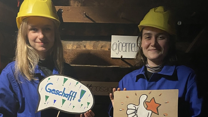 Julia Amtmann und Johanna Edelsbrunner haben unter Tage ihr Glück versucht