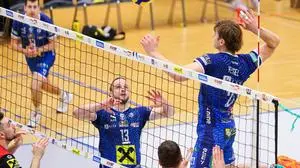 HARTBERG,AUSTRIA,29.NOV.25 - VOLLEYBALL - AVL, Austrian Volley League, TSV Hartberg vs Union Waldviertel. Image shows Richard Hensel (Hartberg).
Photo: GEPA pictures/ James Doak