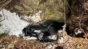 Die Insassen hatten bei dem Absturz wohl Glück im Unglück