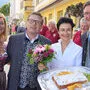Daniela Beils, Hellmuth Koch, Astrid Schmidt (Postwirt), Bürgermeister Wolfgang Klinar