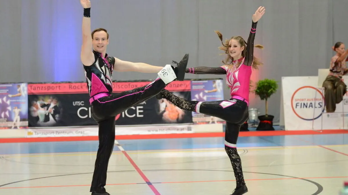 Die Junioren Anja Picher und Daniel Dworski 