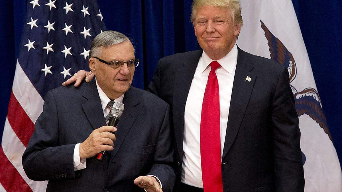 Joe Arpaio und Präsident Trump