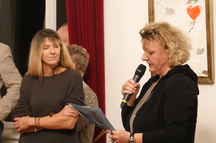 Helga Stückelberger stellte die Gleisdorfer Künstlerin Michaela Knittelfelder-Lang und ihre Werke vor.