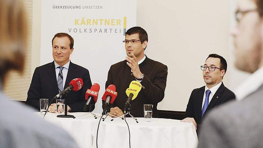 Ulrich Zafoschnig, Martin Gruber und Markus Malle (von links)