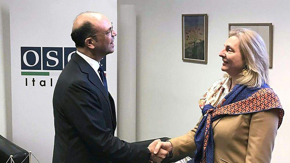 ++ HANDOUT ++ ITALIENISCHER AUSSENMINISTER ALFANO IN WIEN: ALFANO / KNEISSL