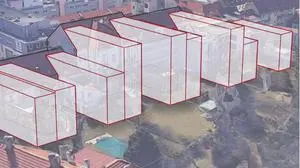 Eine Skizze der neuen Bürgerinitiative soll veranschaulichen, wie massiv die Verbauung der Innehöfe sein könnte, wenn der Bebauungsplan in dieser Form beschlossen wird.