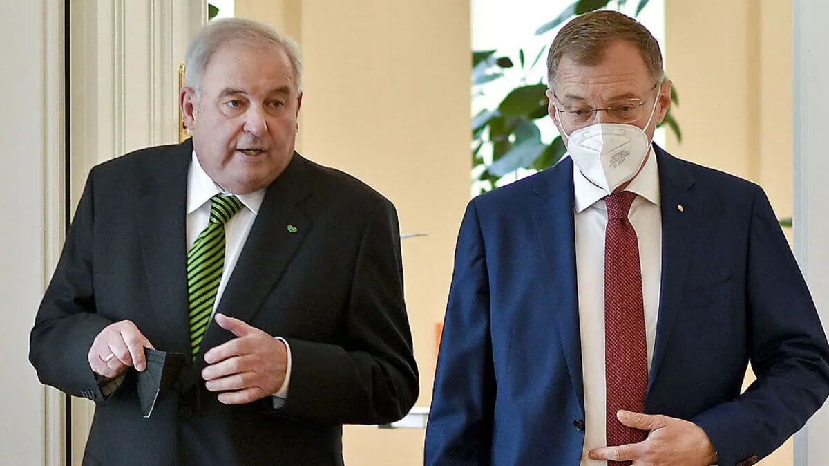 Die Landeschefs Hermann Schützenhöfer und Thomas Stelzer