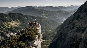 Hier geht es steil bergab: Die Fleischbank ist ein Berg mit vielen Tiefblicken