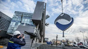 Zweieinhalb Tonnen Schrott auf dem Weg nach unten