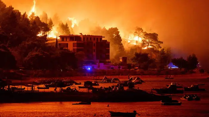 Apokalyptische Szenen in Lokva Rogoznica nahe der Stadt Omiš 