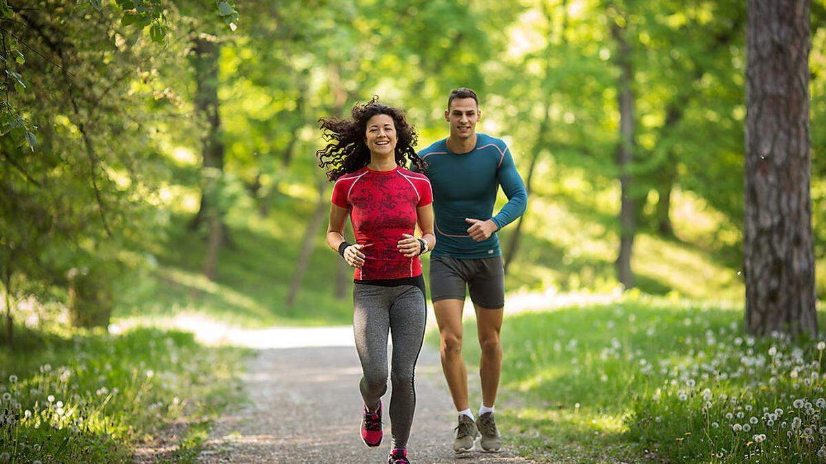 Joggen, Radfahren und Spazierengehen ist erlaubt 