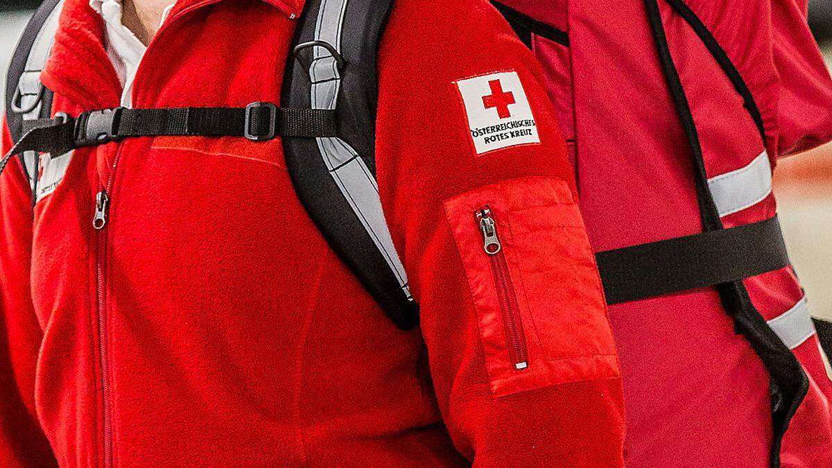 Das Rote Kreuz Hermagor übernahm die Erstversorgung des Unfallopfers