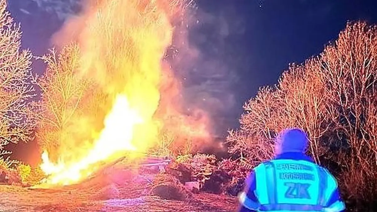 Osterfeuer wurden zu früh abgefackelt