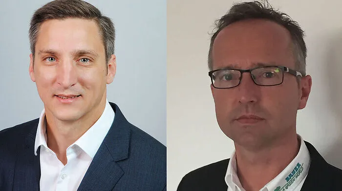 Franz Peter Roll (links) und Klaus Ferk übernehmen neue Aufgaben in der Bauer Gruppe