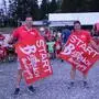 Bürgermeister Jochen Bocksruker und Stadtrat Andreas Albrecher laden zum Bärnbacher Volkslauf ein