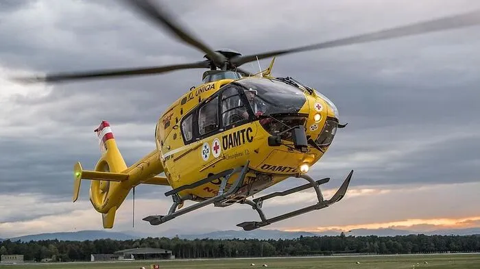 Das Team des Rettungshubschraubers Christophorus 12 war in Maria Lankowitz im Einsatz