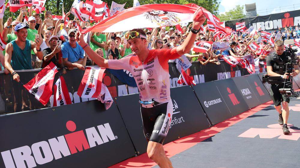 Michael Weiss belegte im Vorjahr beim Ironman Austria Rang zwei, wurde dafür frenetisch gefeiert 