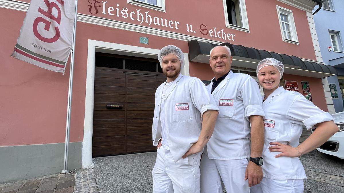 Familienbetrieb: Marco, Charly und Jacqueline Gruber