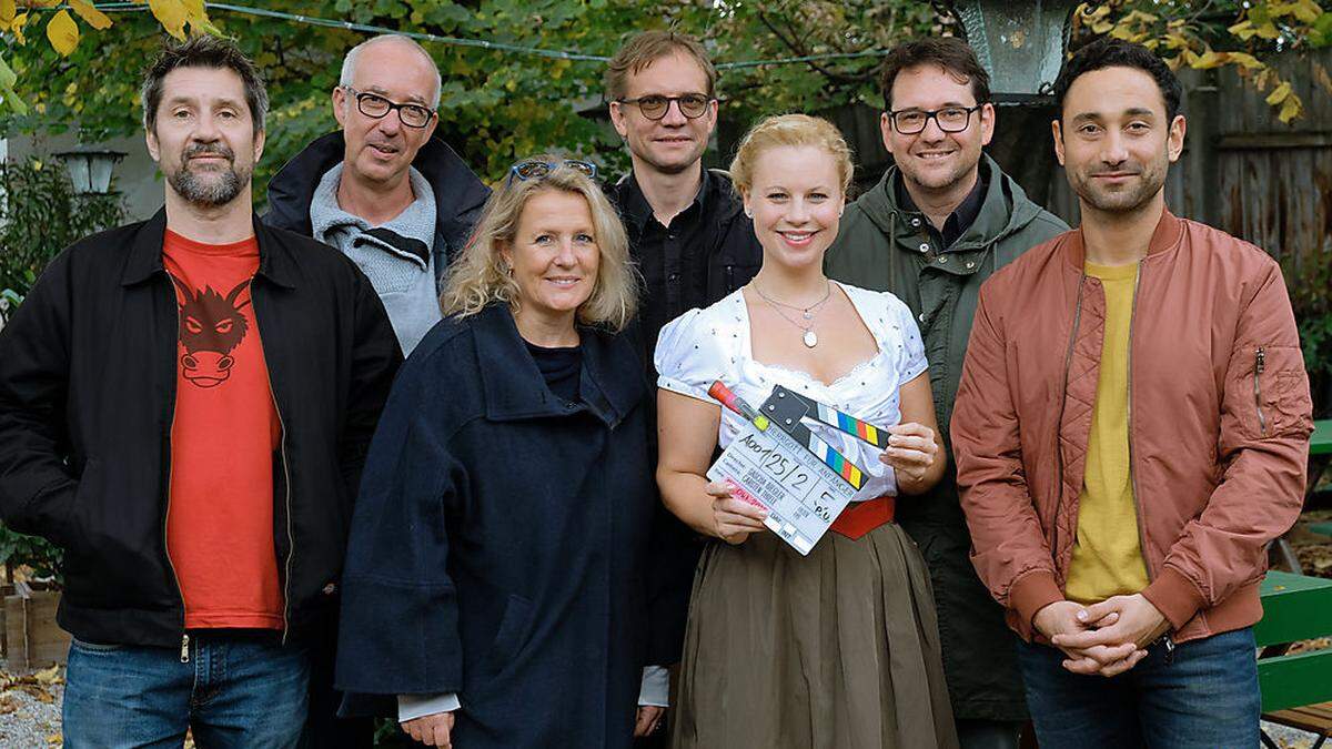 Das Team: Sascha Bigler (Regie), Peter Wirthensohn (Produzent), Sabine Weber (Redaktion ORF), Carsten Thiele (Kamera), Katharina Strasser, Tommy Pridnig (Produzent), Denniz Cooper